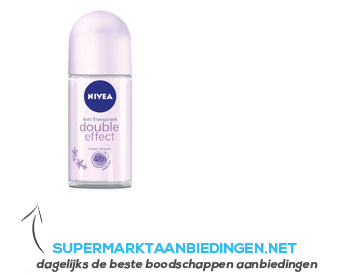 Nivea Double effect roll-on aanbieding