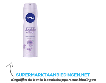 Nivea Double effect spray aanbieding