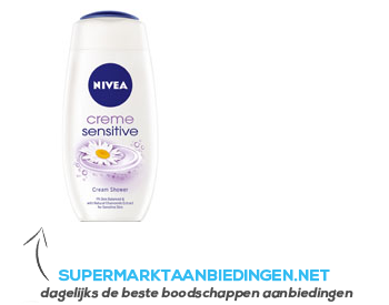 Nivea Douche crème sensitive aanbieding