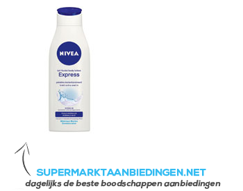 Nivea Express body lotion aanbieding