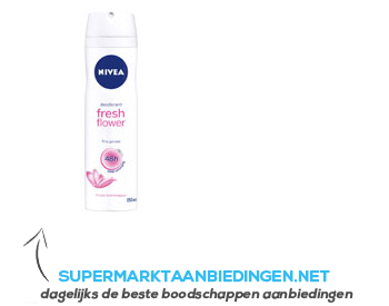 Nivea Fresh flower spray aanbieding