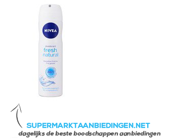 Nivea Fresh natural female spray aanbieding