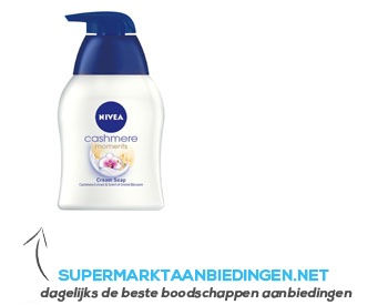 Nivea Handzeep cashmere moments aanbieding