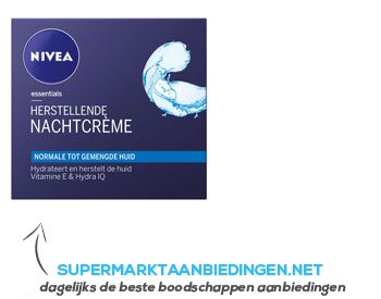 Nivea Herstellende nachtcrème aanbieding