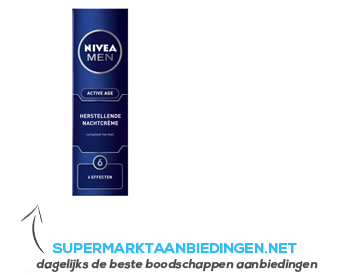 Nivea Men active age nachtcrème aanbieding