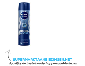 Nivea Men cool kick spray aanbieding