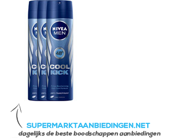 Nivea Men coolkick gel douche aanbieding