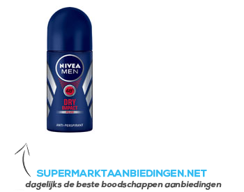 Nivea Men dry impact roll-on aanbieding