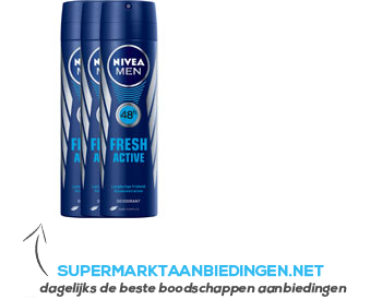 Nivea Men fresh active deospray aanbieding