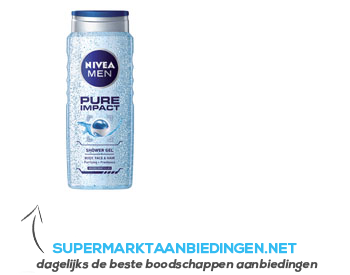 Nivea Men pure impact douchegel aanbieding