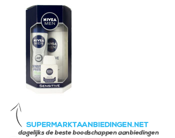 Nivea Men sensitive cadeaudoos aanbieding