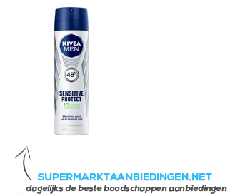 Nivea Men sensitive protect spray aanbieding