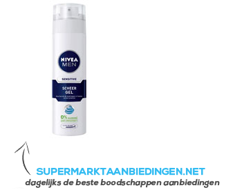 Nivea Men sensitive scheergel aanbieding