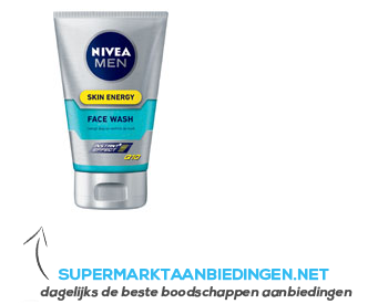 Nivea Men skin energy q10 face wash aanbieding