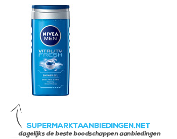 Nivea Men vitality fresh douchegel aanbieding