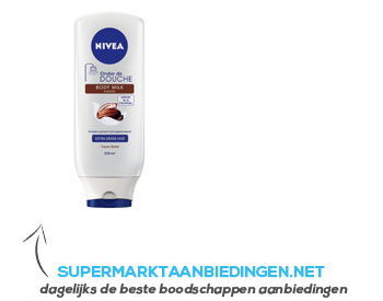 Nivea Onder de douche cacao milk aanbieding