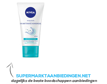 Nivea Pure effect all-in-one reinigingsgel aanbieding