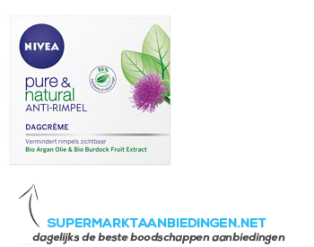 Nivea Pure & natural anti-age dagcreme aanbieding