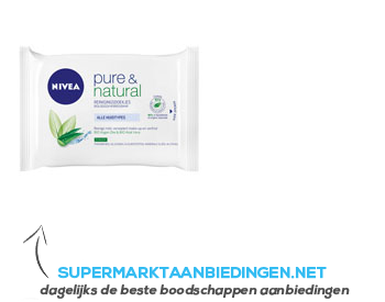 Nivea Pure & natural reinigingsdoekjes aanbieding