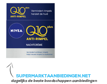 Nivea q10 anti-rimpel nachtcrème aanbieding