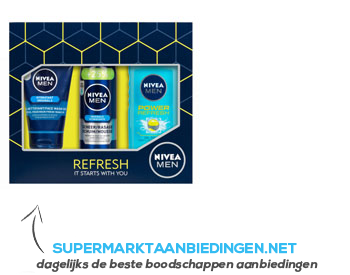 Nivea Refresh cadeauset aanbieding