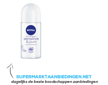 Nivea Sensitive & pure roll-on aanbieding