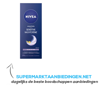 Nivea Sensitive nachtcrème aanbieding