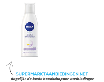 Nivea Sensitive reinigingsmelk aanbieding