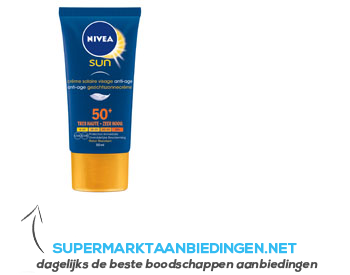 Eerbetoon insluiten trommel Nivea Sun Anti-age gezichtszonnecrème SPF 50 | Supermarkt Aanbiedingen