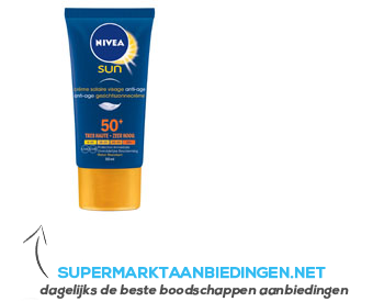 Nivea Sun Anti-age gezichtszonnecrème SPF 50 aanbieding