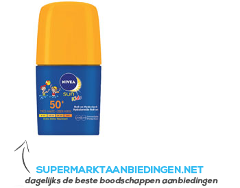 Nivea Sun kids hydraterende roll-on SPF 50 aanbieding