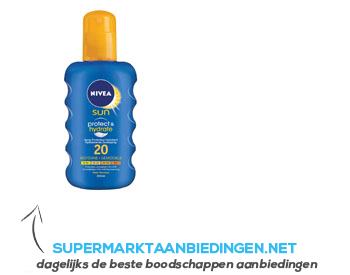 Nivea Sun spray protect & hydrate SPF 20 aanbieding