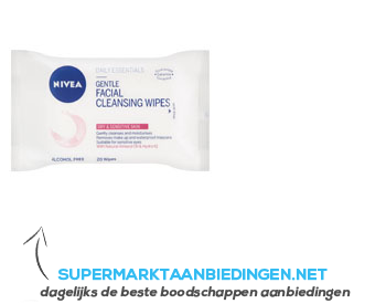 Nivea Verzachtende reinigingsdoekjes aanbieding