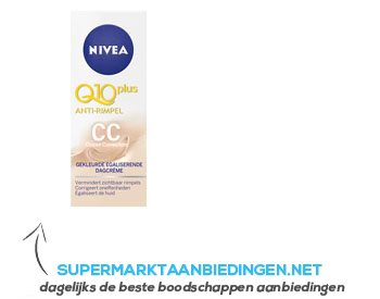 Nivea Visage Getinte dagcrème Q10 plus anti-rimpel aanbieding