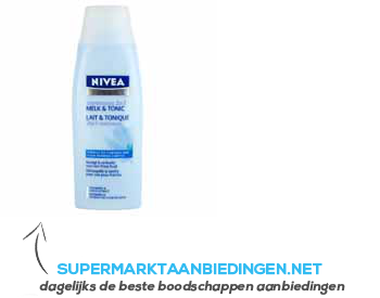 Nivea Visage reinigingsmelk tonic 2 in 1 aanbieding