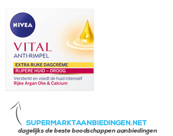 Nivea Vital anti-rimpel extra voedend dagcreme aanbieding