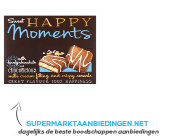 Nora Happy moments chocolate cream crispy aanbieding