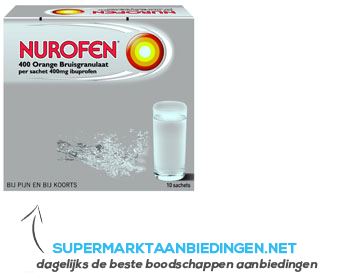 Nurofen Bruisgranulaat 400 mg aanbieding