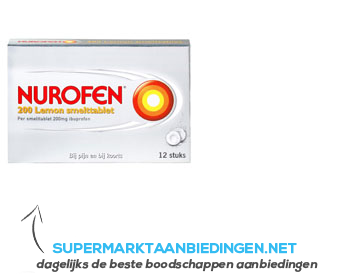 Nurofen Smelttabletten lemon 200 mg aanbieding