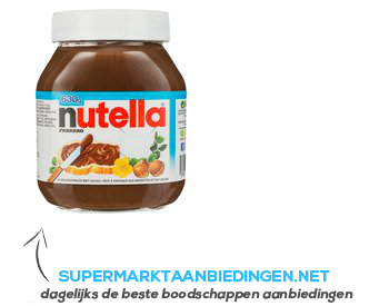 Nutella Hazelnootpasta aanbieding