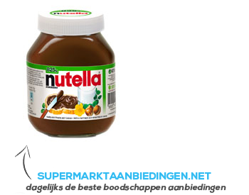 Nutella Hazelnootpasta family pot aanbieding