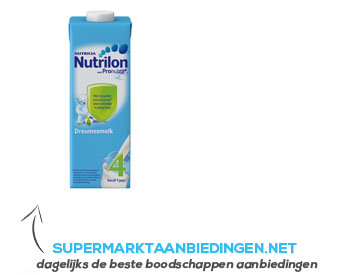 Nutrilon Dreumes groeimelk 4 aanbieding