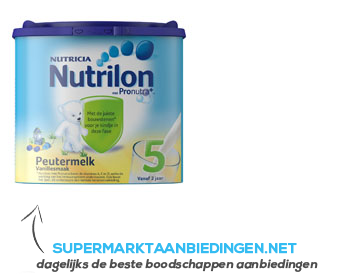 Nutrilon Peutermelk vanille 5 aanbieding