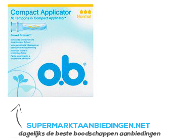 OB Compact applicator normaal aanbieding