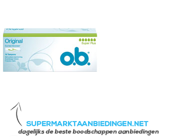 OB Tampons original super plus aanbieding