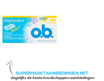 OB Tampons procomfort normal aanbieding