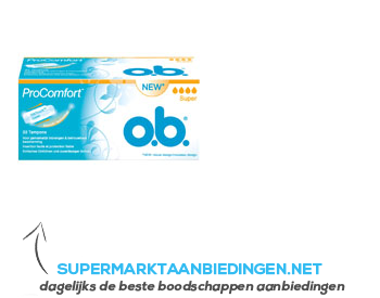 OB Tampons procomfort super aanbieding