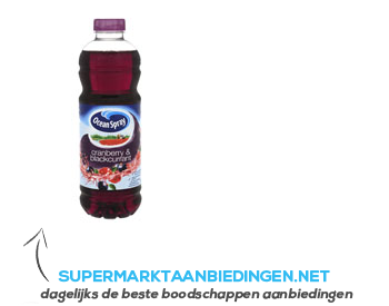 Ocean Spray Cranberry blackcurrant aanbieding