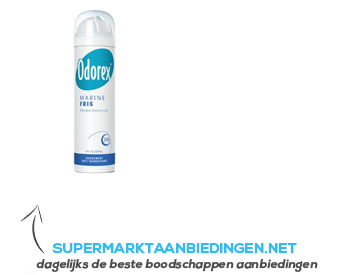 Odorex Deospray marine fris aanbieding