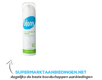 Odorex Deospray natuurlijk fris aanbieding